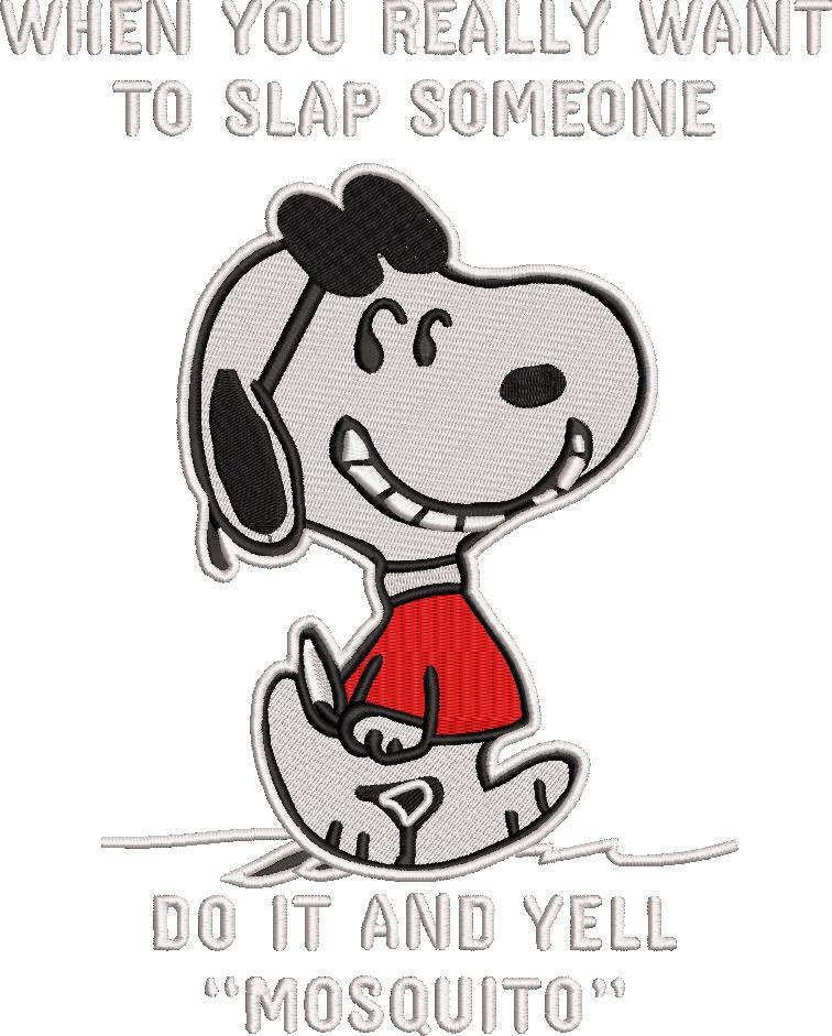 Slap And Yell Mosquito Funny Dog Saying 